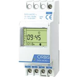 časovač na DIN lištu ORBIS Zeitschalttechnik DATA MICRO + 230V OB172012N, digitální, 1 x přepínač