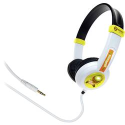 Geemarc KIWIBEAT dětské sluchátka Over Ear kabelová 5barevný, zelená, oranžová, černá, bílá lehký třmen, regulace hlasitosti, headset