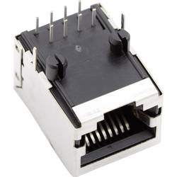 BEL Stewart Connectors SS64800-031F, RJ45 konektor, zásuvka, vestavná horizontální, počet pólů: 8P8C, poniklovaná, kov, 1 ks