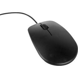 Raspberry Pi® Raspberry Maus schwarz optická drátová myš, USB, 3 tlačítko, černá