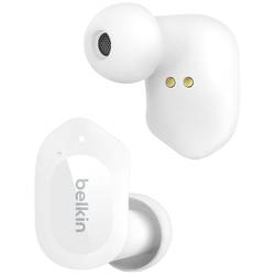 Belkin SoundForm Play Headset do uší (In Ear) Bluetooth® bílá headset, Nabíjecí pouzdro, odolné vůči potu