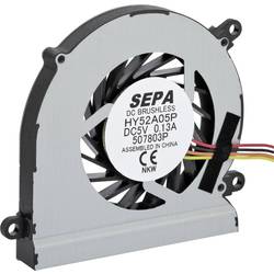 SEPA HY52A05PSE25AP00 axiální ventilátor, 5 V/DC, 4.5 m³/h, (d x š x v) 52 x 52 x 8 mm, 111111658