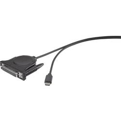 Renkforce paralelní adaptér [1x USB-C® zástrčka - 1x D-SUB zásuvka 25pólová]