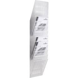 Durable FLEXXIBOXX 12 A4 1709763400 držák prospektů transparentní DIN A4 na výšku Počet přihrádek 12 1 sada (š x v x h) 242 x 1115 x 135 mm