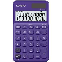 Casio SL-310UC kapesní kalkulačka fialová Displej (počet míst): 10 solární napájení, na baterii (š x v x h) 70 x 8 x 118 mm