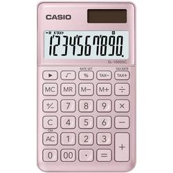 Casio SL-1000SC kapesní kalkulačka růžová Displej (počet míst): 10 solární napájení, na baterii (š x v x h) 71 x 9 x 120 mm