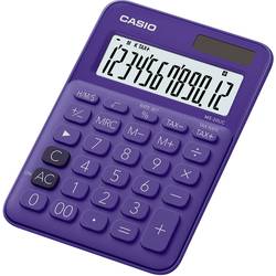 Casio MS-20UC stolní kalkulačka fialová Displej (počet míst): 12 solární napájení, na baterii (š x v x h) 105 x 23 x 149.5 mm