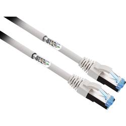 Renkforce RF-4732886 RJ45 síťové kabely, propojovací kabely CAT 6A S/FTP 2.00 m šedá flexibilní provedení, pozlacené kontakty 1 ks