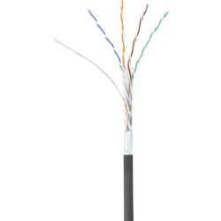 Renkforce RF-4732884 RJ45 síťové kabely, propojovací kabely CAT 5e F/UTP 5.00 m černá s ochranou 1 ks
