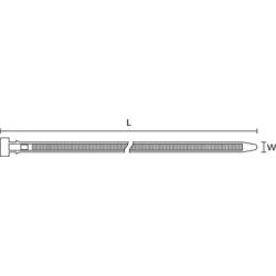 HellermannTyton 132-20360, CT203-PA66HS-BK, stahovací pásky, 7.60 mm, 200 mm, černá, s rozpěrnou kotvou, žárově stabilizované , 50 ks