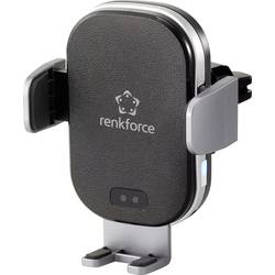 Renkforce RF-4470380 upevnění na ventilační mřížku držák mobilního telefonu do auta s funkcí indukčního nabíjení 91 - 59 mm 6.5 - 4 palec