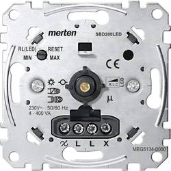 Merten MEG5134-0000 stmívač pod omítku Vhodné pro svítidlo: žárovka, halogenová žárovka, LED žárovka hliník
