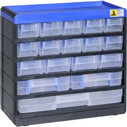 Allit 464610 zásobník na drobné díly , neu, (š x v x h) 300 x 285 x 135 mm, černá, modrá, 1 ks