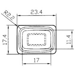 TRU COMPONENTS 1587935 kolébkový spínač TC-R13-66B8 12 V/DC 16 A 1x vyp/zap s aretací 1 ks