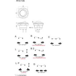 TRU COMPONENTS 1587816 kolébkový spínač TC-R13-135A-02 250 V/AC 10 A 1x vyp/zap s aretací 1 ks