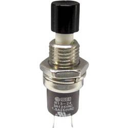 TRU COMPONENTS TC-R13-24B1-05 BK, 1587877 tlačítko, 7.2 mm, 250 V/AC, 1.5 A, 1 ks