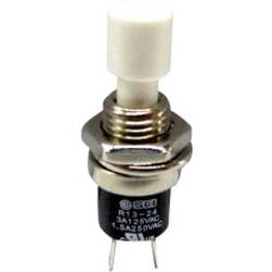 TRU COMPONENTS TC-R13-24B1-02 WT tlačítko 250 V/AC 1.5 A 1x zap/(vyp) bez aretace bílá 1 ks