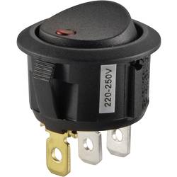 TRU COMPONENTS 1587637 kolébkový spínač TC-R13-208B2-02 RD 250 V/AC 10 A 1x vyp/zap s aretací 1 ks