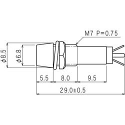 Sedeco B-403 24V GREEN standardní signálka se žárovkou zelená 1 ks