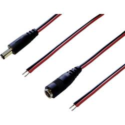 BKL Electronic 075218 nízkonapěťový připojovací kabel nízkonapěťová zásuvka, nízkonapěťová zástrčka - kabel s otevřenými konci 5.50 mm 2.50 mm 2.50 mm 2.00 m 1