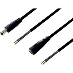 BKL Electronic 075215 nízkonapěťový připojovací kabel nízkonapěťová zásuvka, nízkonapěťová zástrčka - kabel s otevřenými konci 5.50 mm 2.10 mm 2.10 mm 2.50 m 1