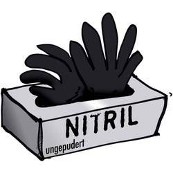 14680 100 ks nitril jednorázové rukavice Velikost rukavic: 7, S