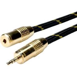 Roline 11.88.4755 jack audio kabel [1x jack zástrčka 3,5 mm - 1x jack zásuvka 3,5 mm] 5.00 m vícebarevná stíněný