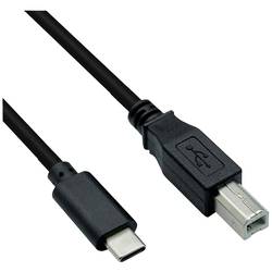 Roline USB kabel USB 2.0 USB-C ® zástrčka, USB-B zástrčka 3.00 m černá stíněný 11.02.8337