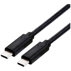 Roline Kabel USB-C USB 4.0 USB-C ® zástrčka 1.00 m černá stíněný 11029104