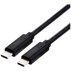 Value Kabel USB-C USB 4.0 USB-C ® zástrčka 2.00 m černá stíněný 11999083