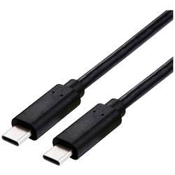 Value Kabel USB-C USB 4.0 USB-C ® zástrčka 0.80 m černá stíněný 11999092