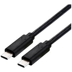 Value USB kabel USB 4.0 USB-C ® zástrčka, USB-C ® zástrčka 0.50 m černá stíněný 11.99.9091