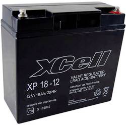 XCell XP1712 XCEXP1812 olověný akumulátor 12 V 18 Ah olověný se skelným rounem (š x v x h) 181 x 167 x 77 mm šroubované M5 bezúdržbové, VDS certifikace