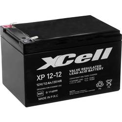 XCell XP1212 XCEXP1212 olověný akumulátor 12 V 12 Ah olověný se skelným rounem (š x v x h) 151 x 101 x 98 mm plochý konektor 6,35 mm bezúdržbové, VDS