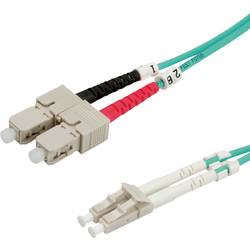 Value 21.99.8710 optické vlákno optické vlákno kabel [1x zástrčka LC - 1x zástrčka SC] 50/125 µ Multimode OM3 0.50 m