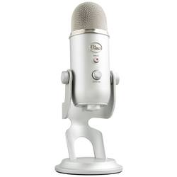 Blue Microphones Yeti na stojanu PC mikrofon Druh přenosu:kabelový, USB kabelový, USB stříbrná