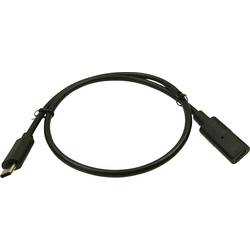 Cliff USB kabel USB-C ® zásuvka, USB-C ® zástrčka 0.50 m černá FCR72001