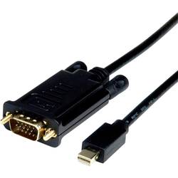 Value Mini-DisplayPort / VGA kabelový adaptér Mini DisplayPort konektory, VGA pólové Zástrčka 2.00 m černá 11.99.5807 Kabel DisplayPort