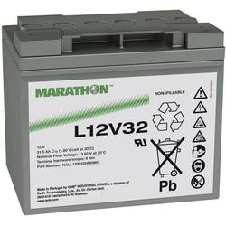 GNB Marathon L12V32 NALL120032HM0MC olověný akumulátor 12 V 31.5 Ah olověný se skelným rounem (š x v x h) 198 x 175 x 168 mm šroubované M6 bezúdržbové