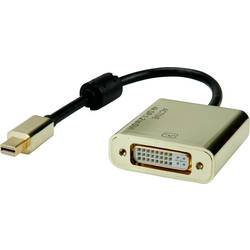 Roline Mini-DisplayPort / DVI kabelový adaptér Mini DisplayPort konektory, DVI-D 24+1pol. zásuvka 0.10 m vícebarevná 12.88.3176 Kabel DisplayPort