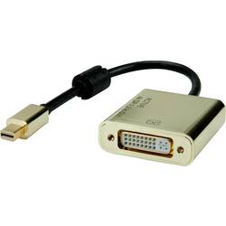 Roline Mini-DisplayPort / DVI kabelový adaptér Mini DisplayPort konektory, DVI-D 24+1pol. zásuvka 0.10 m vícebarevná 12.03.3176 Kabel DisplayPort