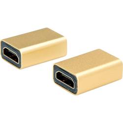 Roline 12.03.3153 adaptér [1x HDMI zásuvka - 1x HDMI zásuvka] zlatá (metalíza) 50 m