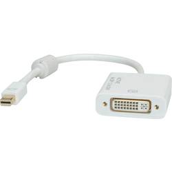 Roline Mini-DisplayPort / DVI kabelový adaptér Mini DisplayPort konektory, DVI-D 24+1pol. zásuvka 0.10 m bílá 12.03.3137 Kabel DisplayPort