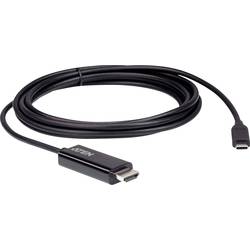 ATEN USB-C® / HDMI kabelový adaptér USB-C ® zástrčka, Zástrčka HDMI-A 2.70 m černá UC3238 Kabel pro displeje USB-C®