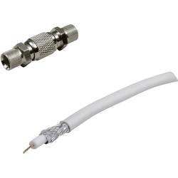 BKL Electronic 0403518 koaxiální kabel vnější Ø: 6.80 mm 75 Ω 90 dB bílá 1 sada
