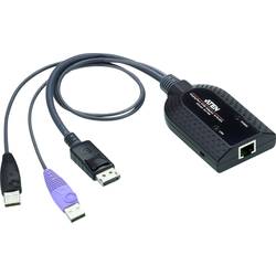 ATEN KVM kabelový adaptér [1x USB 2.0 zástrčka A, zástrčka DisplayPort - 1x RJ45 zásuvka] 0.20 m černá