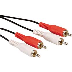 Value cinch audio kabel [2x cinch zástrčka - 2x cinch zástrčka] 2.50 m černá