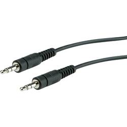 Roline 11.09.4505 jack audio kabel [1x jack zástrčka 3,5 mm - 1x jack zástrčka 3,5 mm] 5.00 m černá stíněný