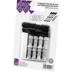 TRU COMPONENTS TC-6936316 F konektor S průchodkou chránící proti zlomení Připojení kabelu: F zástrčka Průměr lanka: 5 mm 1 sada