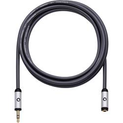 jack audio prodlužovací kabel [1x jack zástrčka 3,5 mm - 1x jack zásuvka 3,5 mm] 5.00 m černá pozlacené kontakty Oehlbach i-Connect J-35 EX